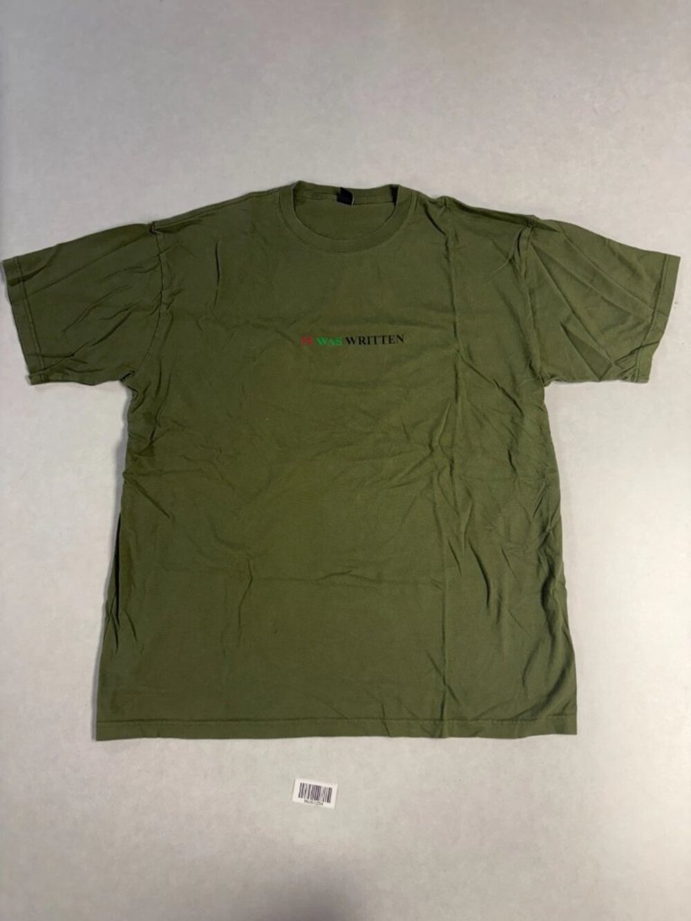 Patta Mens It Was Written Pencil Graphic Tee T Shirt Green Size XXL